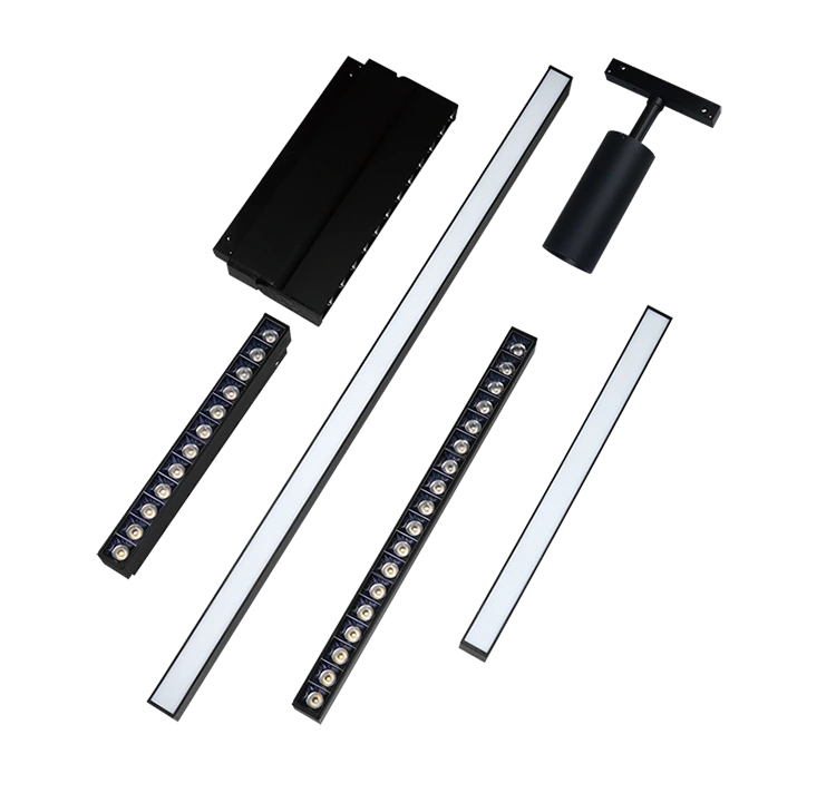 Lumière magnétique à basse tension tricolore dimmable